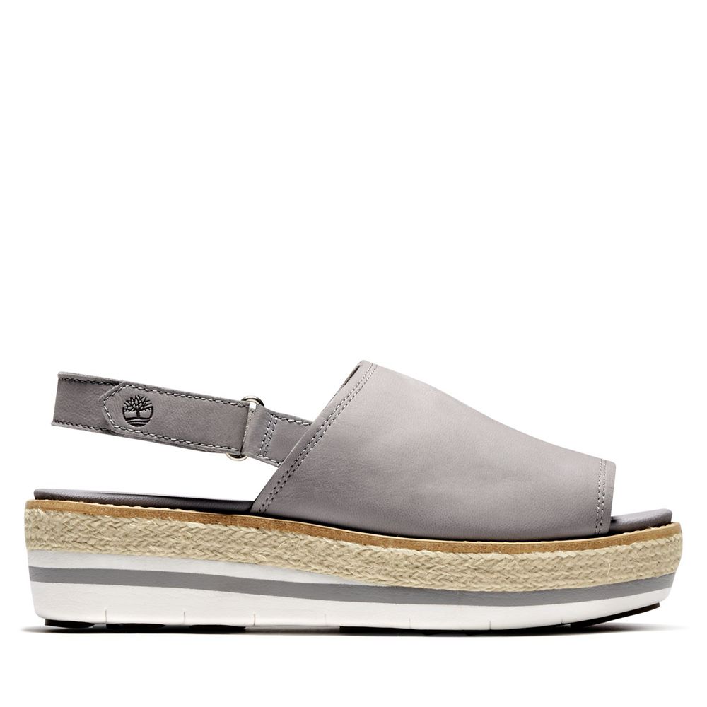 Sandalias Timberland Argentina Mujer - Emerson Point Peep-Toe - Gris - DAJPOK-428